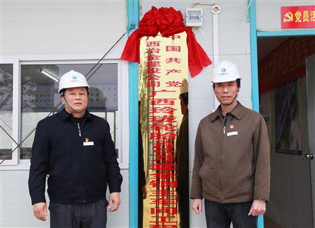 發(fā)揮戰(zhàn)斗堡壘作用！冶建又一個(gè)項(xiàng)目部黨支部揭牌
