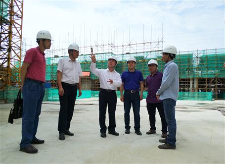 覃振華、劉國江到梧州佛子時代廣場項目調研