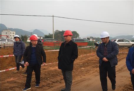 清遠市陽山縣長廖敬華到黎埠鎮(zhèn)市政路網工程調研