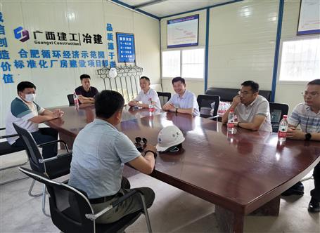 侯立林到冶建公司安徽項目調(diào)研指導(dǎo)